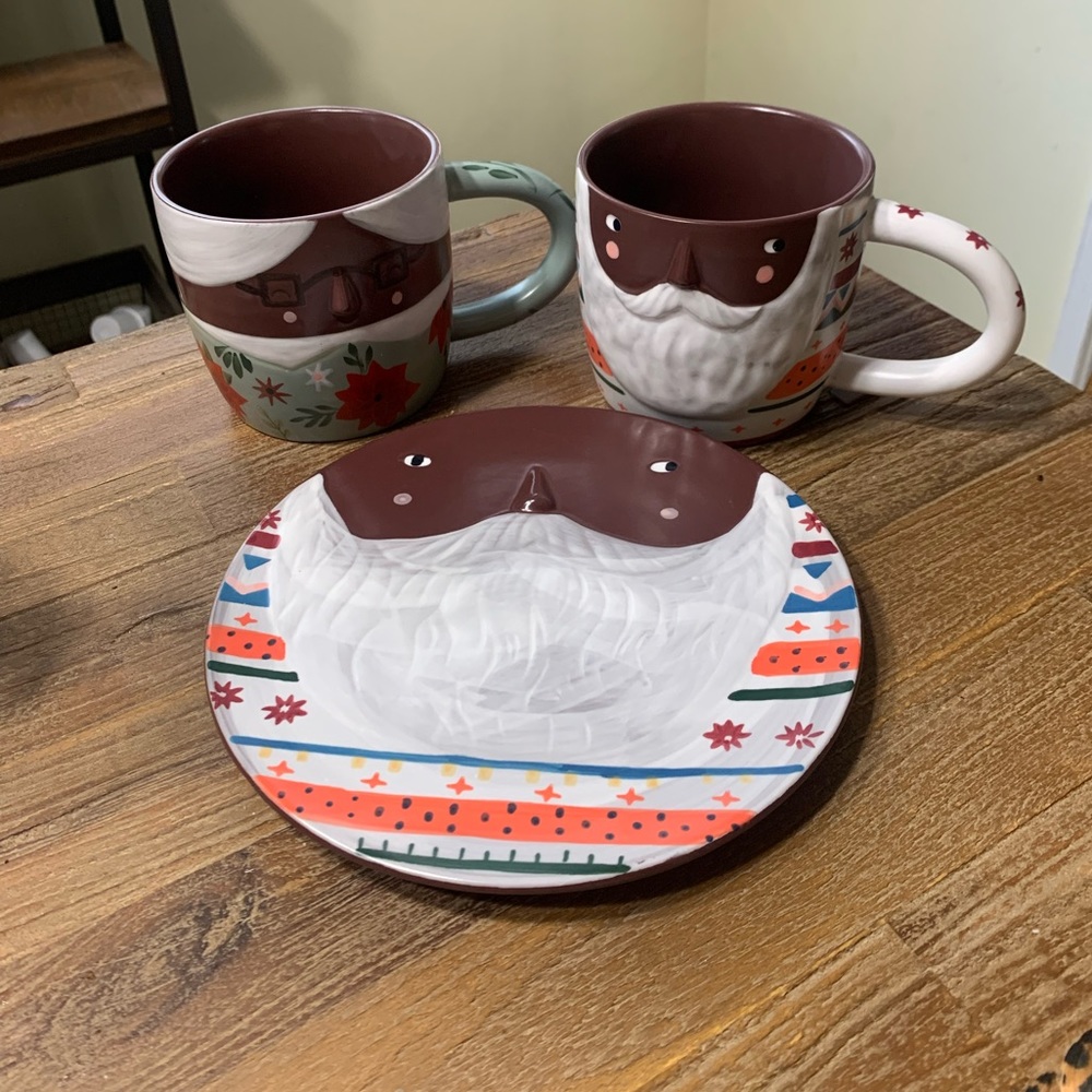 Fotini Tikkou for Anthropologie holiday Santa dining trio